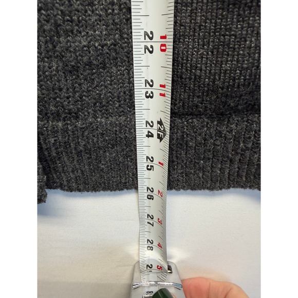 Cabi Charcoal Gray V Neck 3/4 Sleeve Button Front Cardigan Sweater Women's L - Picture 6 of 8